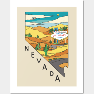 Nevada state landscape Posters and Art